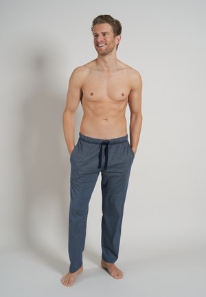 Pyjama bottoms - blau hell ringel