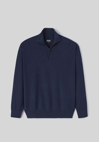 BZB COL MONTANT ZIPPÉ - Pullover - bleu foncé
