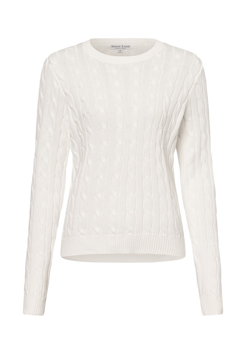 Marie Lund Strickpullover - weiß
