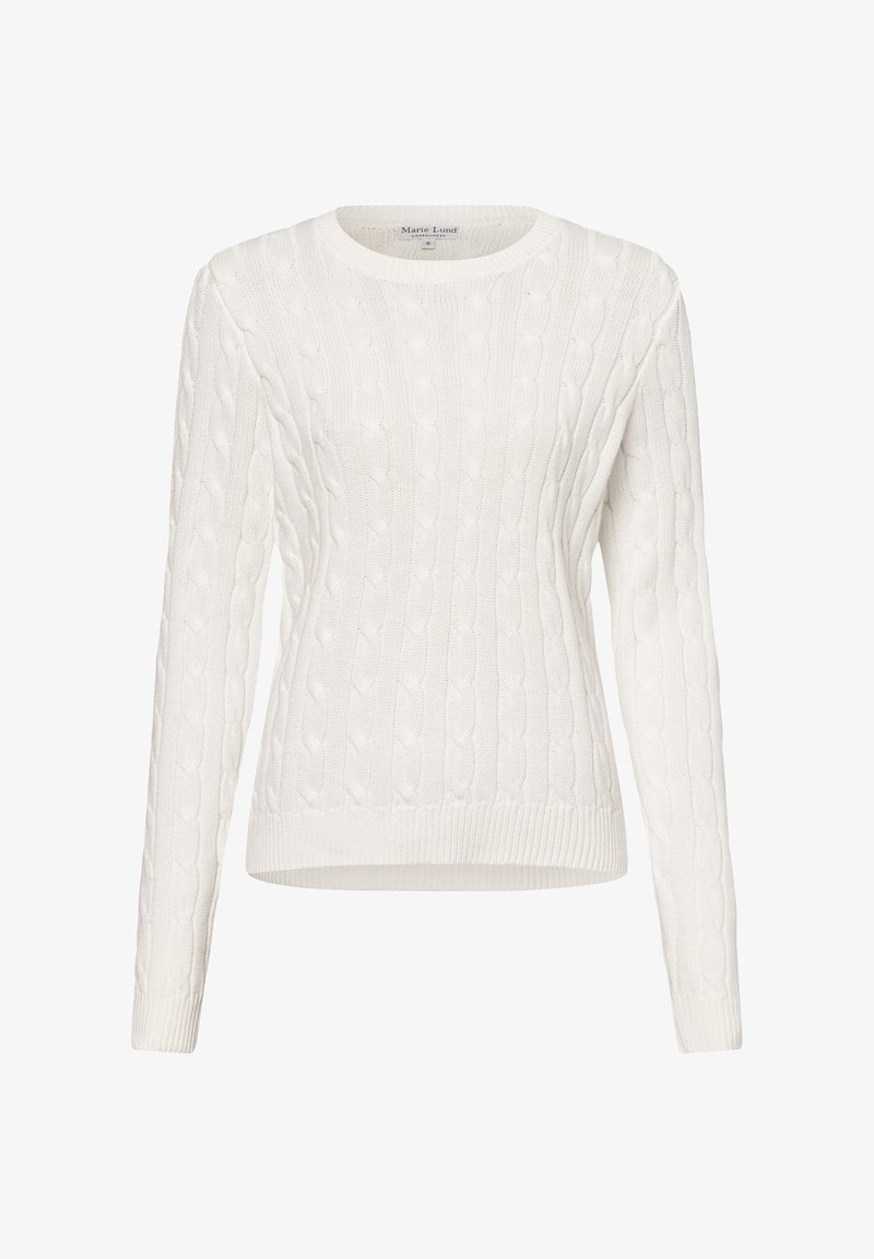 Marie Lund Strickpullover - weiß