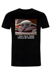 Henry Tiger STAR WARS: THE MANDALORIAN - TOLD ABOUT SNACKS - T-shirts print - black