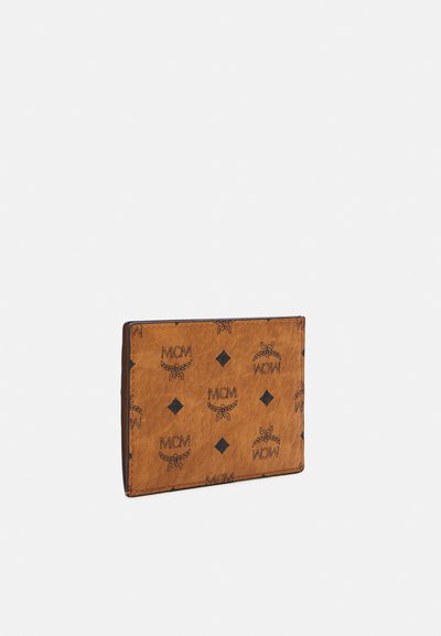 MCM VISETOS ORIGINAL CARD CASE MINI - Portofel - cognac