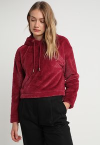 Urban Classics - LADIES SHORT HOODY - Kapucni - burgundy Miniatűr kép 1