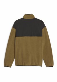 Puma CLASSICS UTILITY HALF-ZIP - Felpa in pile - chocolate chip