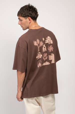 Kaotiko UNISEX - Print T-shirt - brown