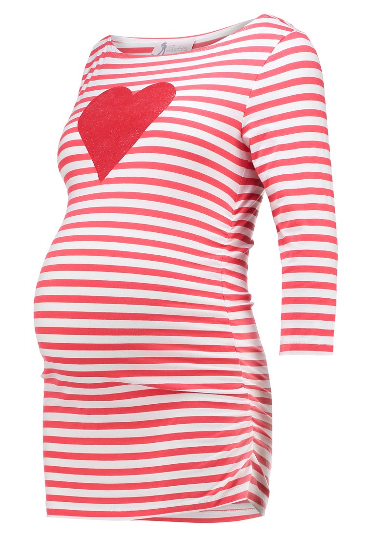 Paulina T-shirt print rood Paulina T-shirt print rood