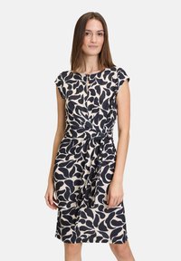 Cartoon MIT RAFFUNG
 - Jerseykleid - weiß schwarz