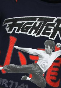 Local Fanatic FIGHTER - BRUCE LEE RHINESTONES - NNW - 13-6211N. - T-shirt print - blauw