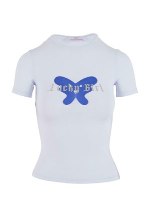 FELICIOUS, LUCKY TEE - Trükipildiga T-särk - blue white
