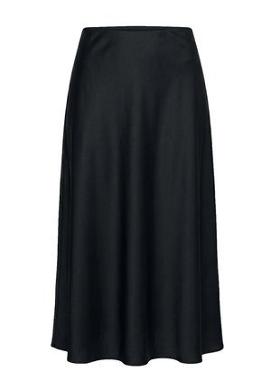 MIAMODA, MAXI-SATINROCK, A-LINIE, ELASTIKBUND - Jupe trapèze - black