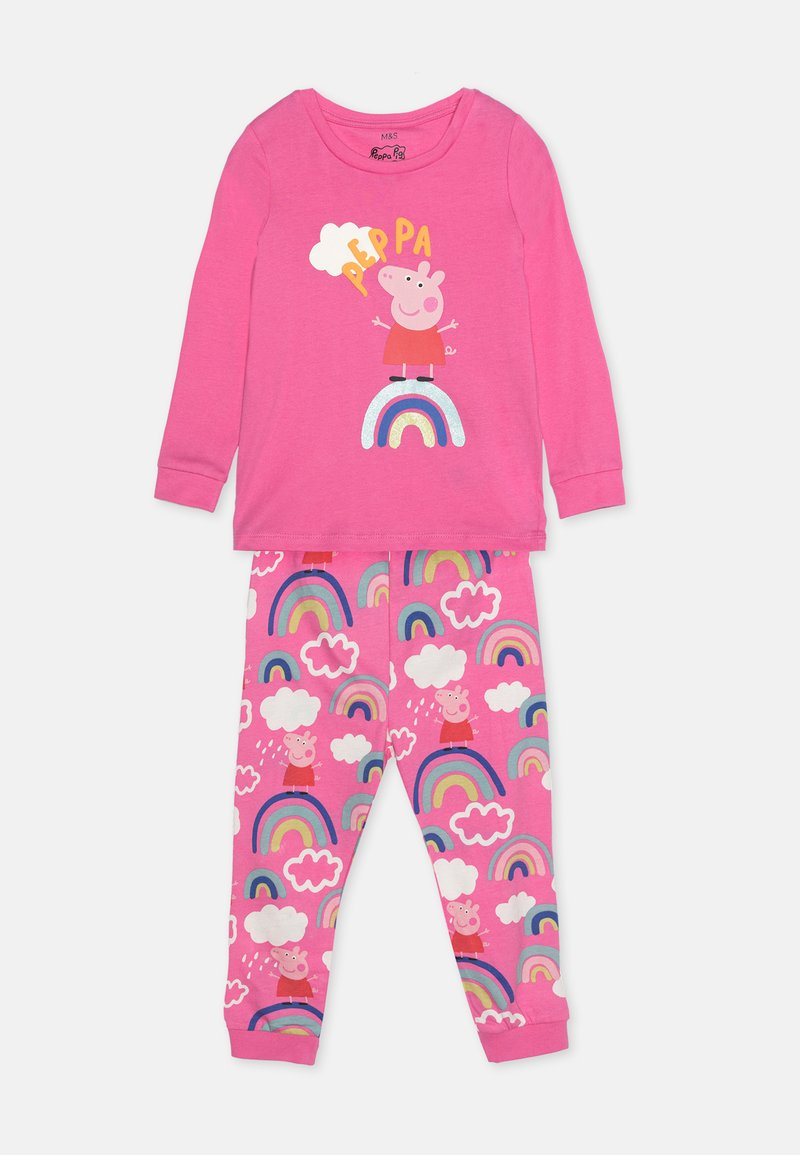 Pigiama Peppa Pig Maniche Lunghe Per Bambine - Set Notte Stellata Con Unicorno 100% Cotone - Foto 2