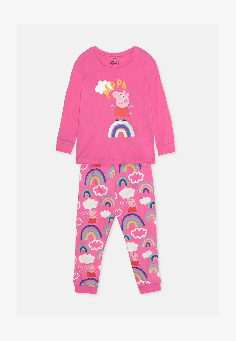 Pigiama Peppa Pig Maniche Lunghe Per Bambine - Set Notte Stellata Con Unicorno 100% Cotone - Foto 2