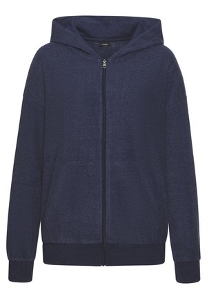 Sweatjacke - dunkelblau meliert
