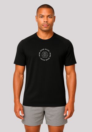RUNNING MIND OVER MILES - T-Shirt print - schwarz