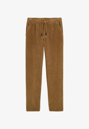 STRAIGHT FIT ELASTICATED WAIST - Pantalon classique - hazelnut