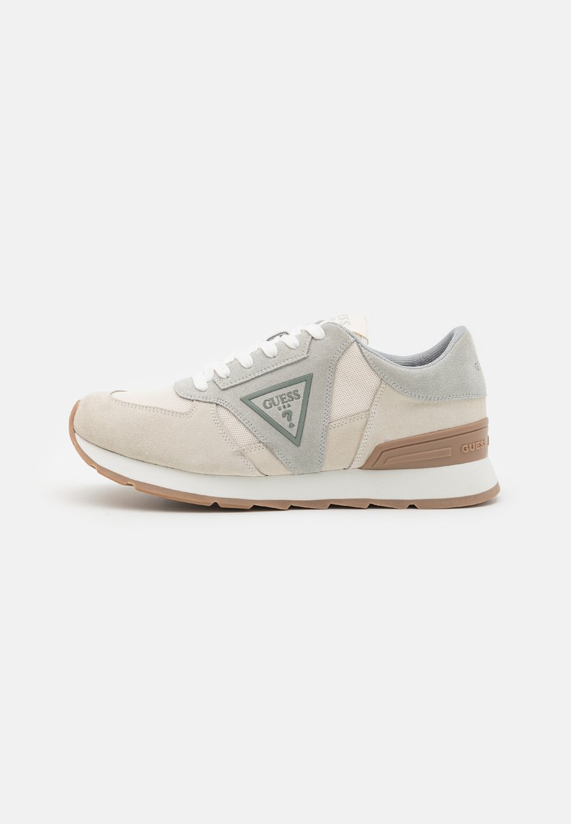 Guess FANO - Sneakers basse - cream/grey/brown