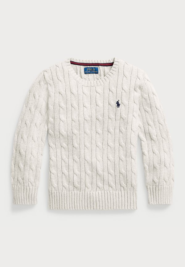 CABLE KNIT COTTON JUMPER - Jumper - nevis