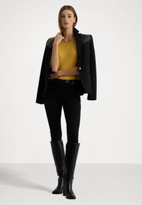 Lauren Ralph Lauren STRETCH COTTON T-SHIRT - T-paita - golden sun