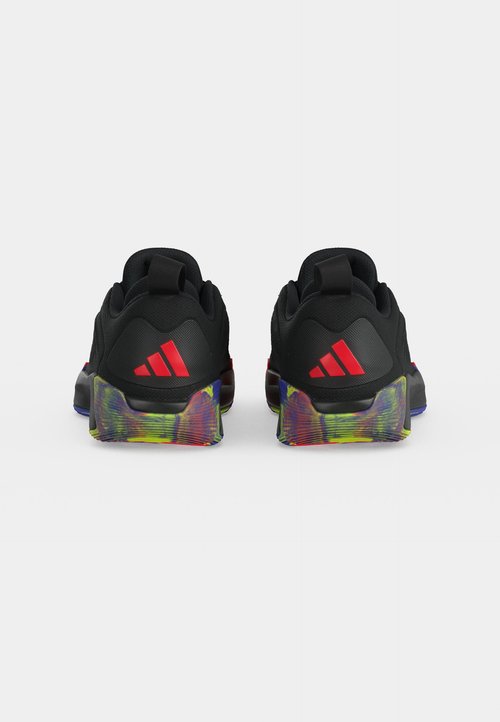 adidas INITIATION UNISEX - Basketball shoes - core black/lucid red/solar purple — photo 4