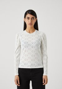 ONLY Petite - ONLSMILLA O NECK PUFF - Langærmet T-shirt - cloud dancer Miniaturebillede 1