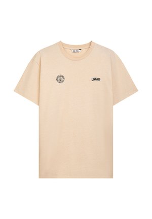 TWO SIDES - T-shirts med print - beige
