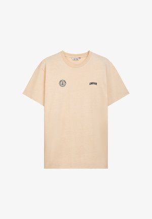UNFAIR ATHLETICS TWO SIDES - T-Shirt print - beige