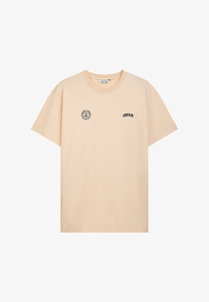UNFAIR ATHLETICS TWO SIDES - Trükipildiga T-särk - beige