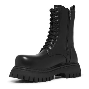 GHOST - Lace-up ankle boots - black