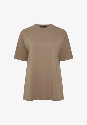 Yours Clothing, WOMEN'S BASIC T-SHIRTS - - T-shirts basic - fawn