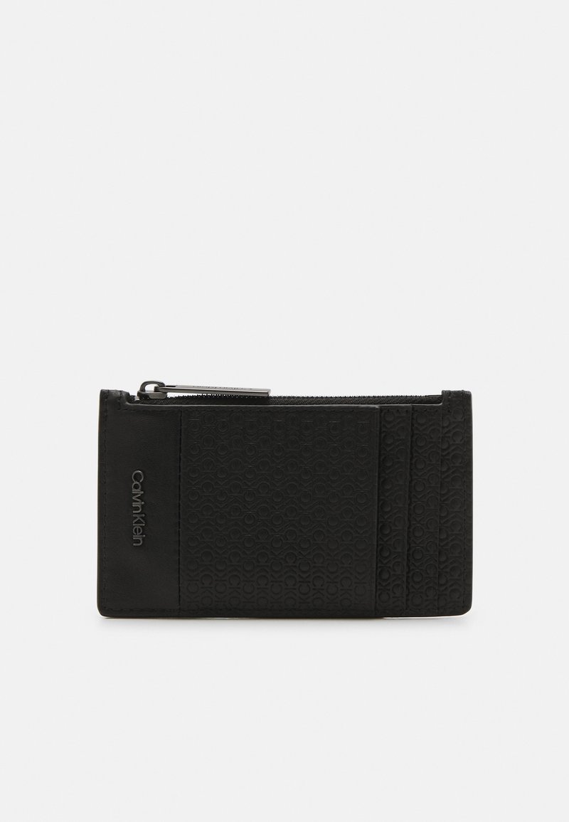 Calvin Klein NANO MONO CARDHOLDER UNISEX - Πορτοφόλι - black
