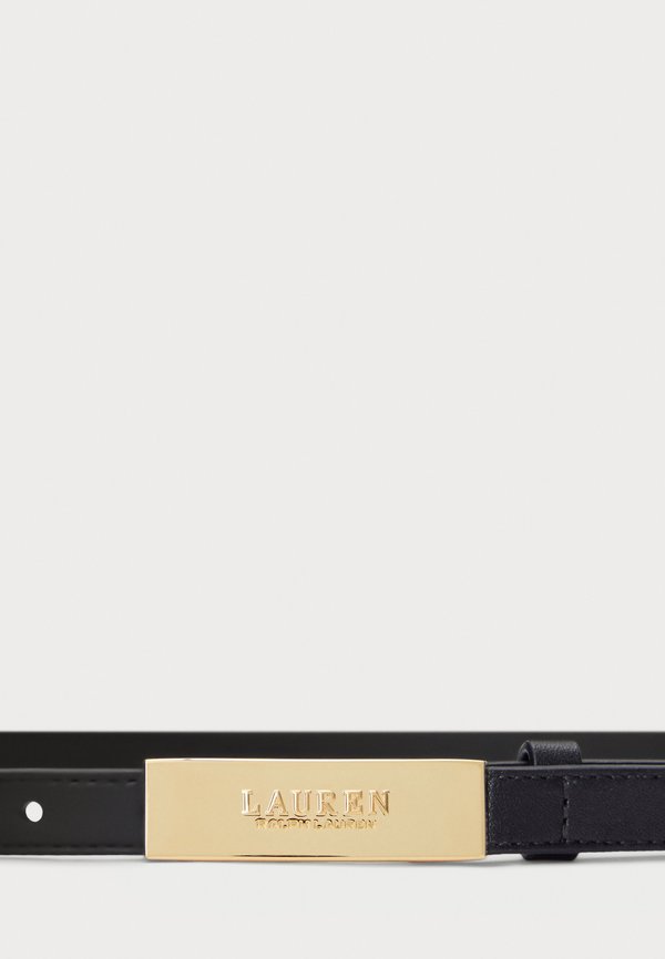 LOGO LEATHER SKINNY BELT - Belt2