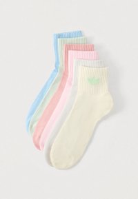 SOCKS UNISEX 6 PACK - Ponožky - mauve/linen green/grey one