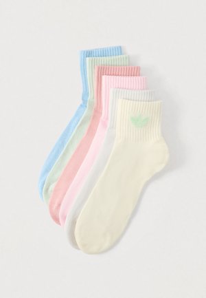 SOCKS UNISEX 6 PACK - Nogavice - mauve/linen green/grey one