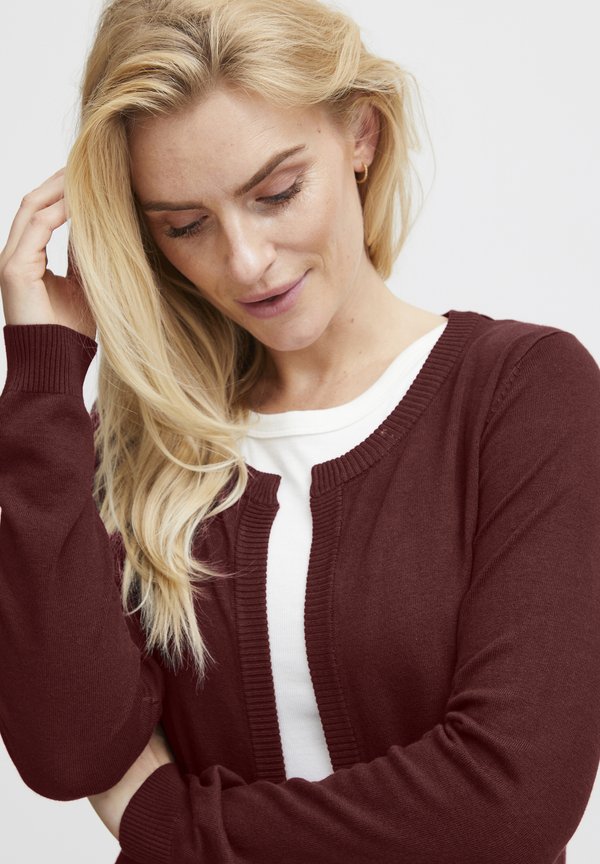 PZSARA - Cardigan - tawny port melange3