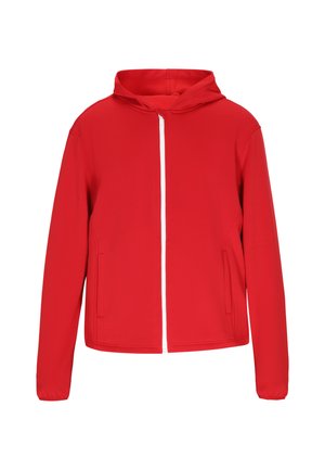 Sweatjakke - rot weiss