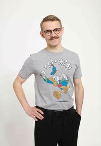 Henry Tiger MICKEY CLASSIC DONALD JUMP UNISEX - T-shirt con stampa - melange grey