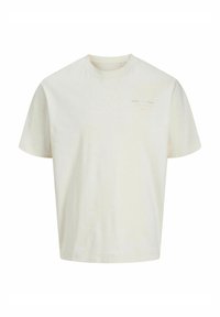 JJEURBAN EDGE STUDIO TEE O NECK - Potiskana majica - antique white