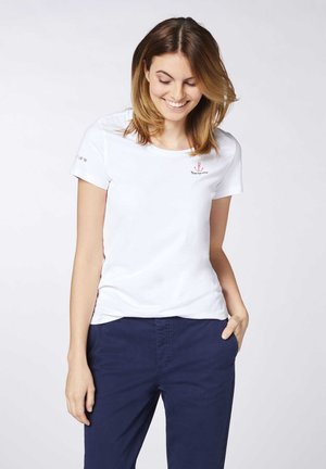 Print T-shirt - bright white