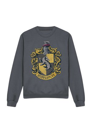 Cotton Soul, HARRY POTTER DISTRESSED HUFFLEPUFF CREST - Sweatshirt - anthracite