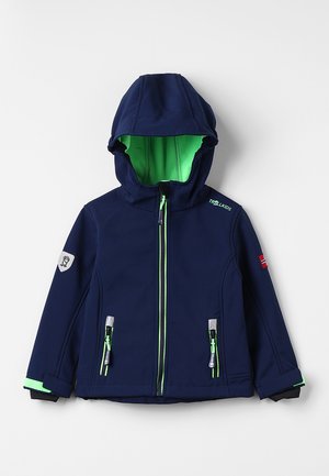 KIDS TROLLFJORD UNISEX - Softshelljakke - navy/light green