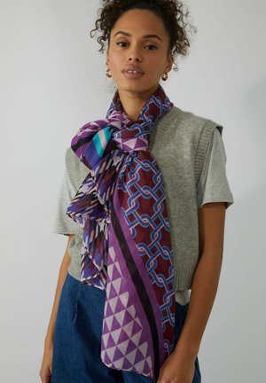 Écharpe Légère Codello Blanche, Jaune, Beige, Marron - Modèle TOP JE319 - Occasion
