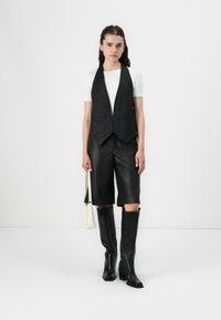 Replay COATED VEST - Vest - black