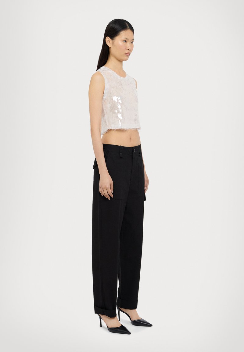 Proenza Schouler White Label - OCTAVIA  - Cargo trousers - black, Enlarge