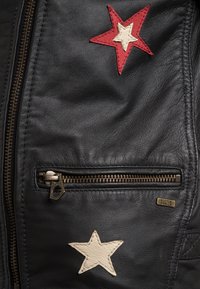 Scotch & Soda Giacca di pelle - anthracite