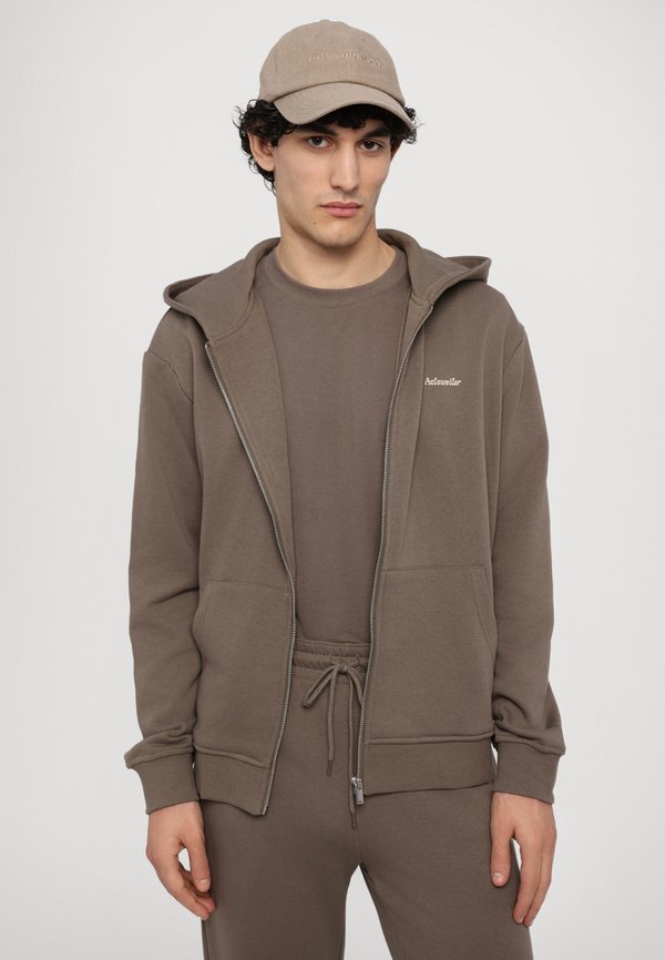 REGULAR LIGHT ZIP HOODIE UNISEX - Zip-up sweatshirt - taupe4