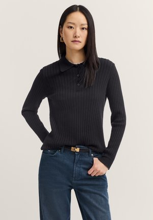 LANGARM - Strickpullover - schwarz