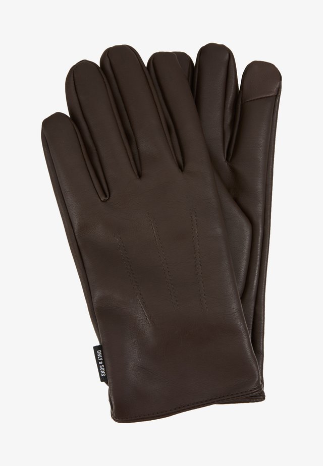 ONSCLAS GLOVE - Guantes - brown stone