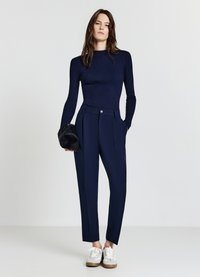 Calliope A MANICHE LUNGHE - Strickpullover - blu notte