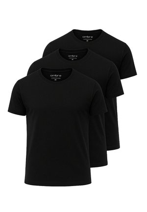 SET OF 3  - T-Shirt basic - black black black