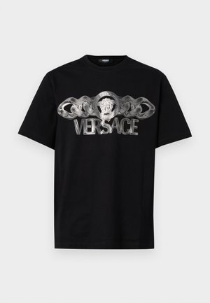 Versace COMPACT MEDUSA ON CHAIN PRINT - T-shirt imprimé - black